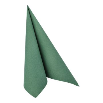 Servietten "ROYAL Collection" 1/4-Falz 40 cm x 40 cm dunkelgrün in Papierverpackung