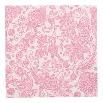 Servietten "ROYAL Collection" 1/4-Falz 40 cm x 40 cm fuchsia "Paisley"