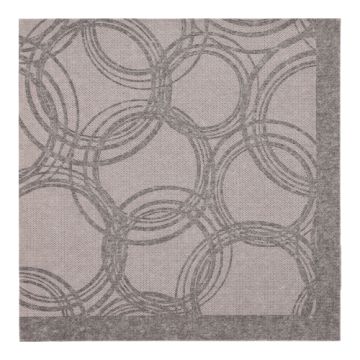 Servietten "ROYAL Collection" 1/4-Falz 40 cm x 40 cm grau "Bubbles"