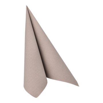 Servietten "ROYAL Collection" 1/4-Falz 40 cm x 40 cm grau in Papierverpackung