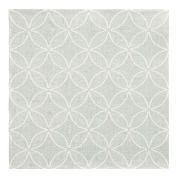 Servietten "ROYAL Collection" 1/4-Falz 40 cm x 40 cm jadegrün "Circle Flowers"