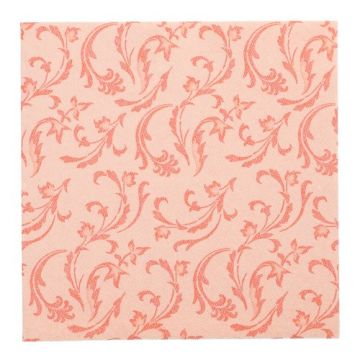 Servietten "ROYAL Collection" 1/4-Falz 40 cm x 40 cm nektarine "Damascato"