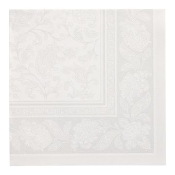 Servietten "ROYAL Collection" 1/4-Falz 40 cm x 40 cm weiss "Ornaments"