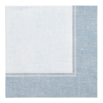 Servietten "ROYAL Collection" 1/4-Falz 40 cm x 40 cm arktikblau "Linum"