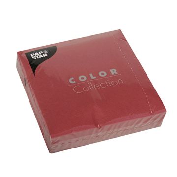 Servietten, 3-lagig 1/4-Falz 33 cm x 33 cm bordeaux