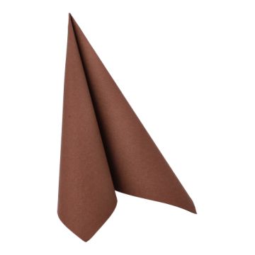 Servietten "ROYAL Collection" 1/4-Falz 40 cm x 40 cm braun