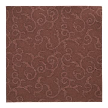 Servietten "ROYAL Collection" 1/4-Falz 40 cm x 40 cm braun "Casali"