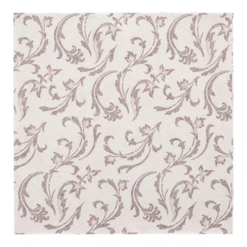 Servietten "ROYAL Collection" 1/4-Falz 40 cm x 40 cm braun "Damascato"