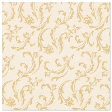 Servietten "ROYAL Collection" 1/4-Falz 40 cm x 40 cm champagner "Damascato"