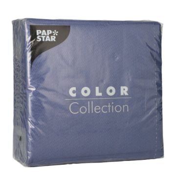 Servietten, 1-lagig 1/4-Falz 33 cm x 33 cm dunkelblau