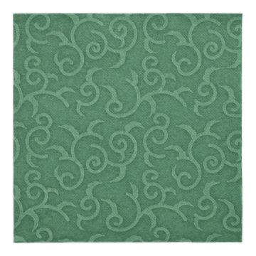 Servietten "ROYAL Collection" 1/4-Falz 40 cm x 40 cm dunkelgrün "Casali"