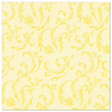 Servietten "ROYAL Collection" 1/4-Falz 40 cm x 40 cm gelb "Damascato"