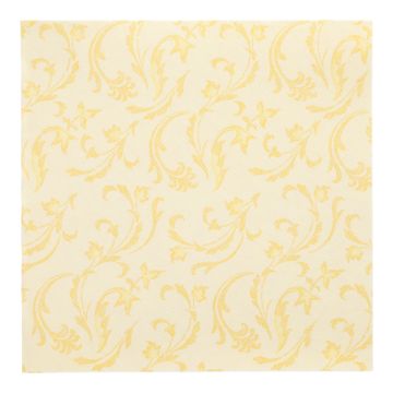 Servietten "ROYAL Collection" 1/4-Falz 40 cm x 40 cm gelb "Damascato"
