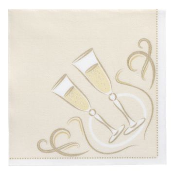 Servietten "ROYAL Collection" 1/4-Falz 40 cm x 40 cm gold "Festive Moments"