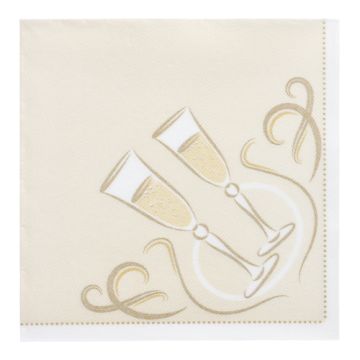 Servietten "ROYAL Collection" 1/4-Falz 40 cm x 40 cm gold "Festive Moments"