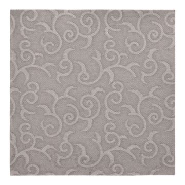 Servietten "ROYAL Collection" 1/4-Falz 40 cm x 40 cm grau "Casali"