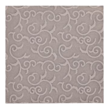 Servietten "ROYAL Collection" 1/4-Falz 40 cm x 40 cm grau "Casali"