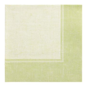 Servietten "ROYAL Collection" 1/4-Falz 40 cm x 40 cm hellgrün "Linum"
