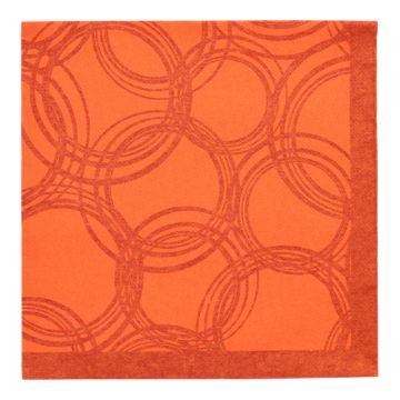 Servietten "ROYAL Collection" 1/4-Falz 40 cm x 40 cm nektarine "Bubbles"