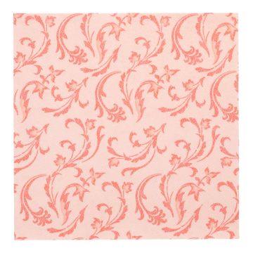 Servietten "ROYAL Collection" 1/4-Falz 40 cm x 40 cm nektarine "Damascato"
