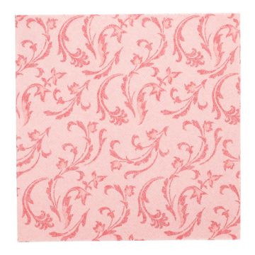 Servietten "ROYAL Collection" 1/4-Falz 40 cm x 40 cm rot "Damascato"