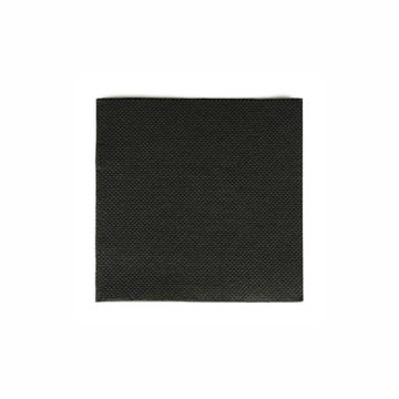 Servietten, 2-lagig "PUNTO" 1/4-Falz 20 cm x 20 cm schwarz