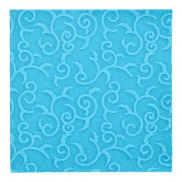 Servietten "ROYAL Collection" 1/4-Falz 40 cm x 40 cm türkis "Casali"