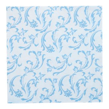 Servietten "ROYAL Collection" 1/4-Falz 40 cm x 40 cm türkis "Damascato"