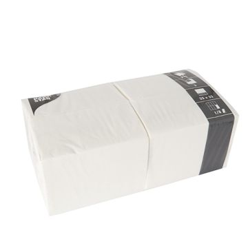Servietten, 3-lagig 1/8-Falz 33 cm x 33 cm weiss