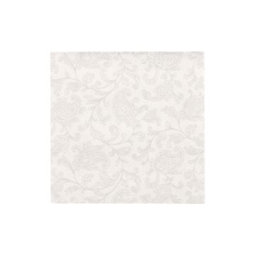Servietten "ROYAL Collection" 1/4-Falz 25 cm x 25 cm weiss "Ornaments"