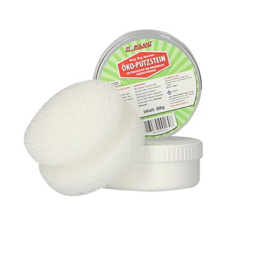 "Starglanz" Öko-Putzstein weiss 300 gr. inkl. Putzschwamm