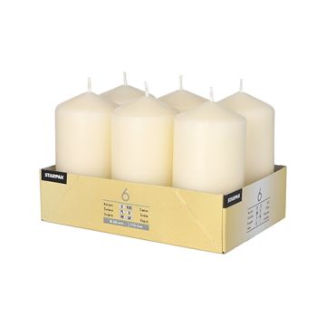 Stumpenkerzen Ø 60 mm · 115 mm creme