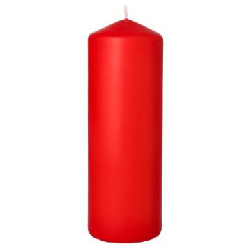 Stumpenkerze Ø 70 mm · 200 mm rot