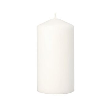 Stumpenkerze Ø 80 mm · 150 mm weiss