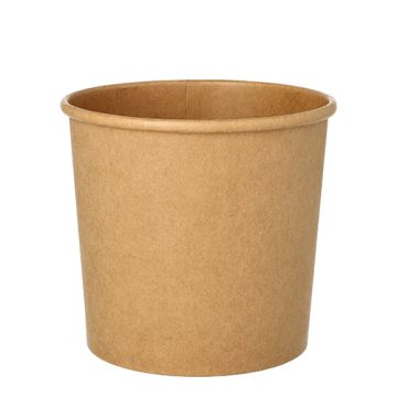 Suppenbecher, Pappe rund 760 ml Ø 11,5 cm · 11 cm braun