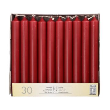 Tafelkerzen Ø 2,1 cm · 19,6 cm bordeaux