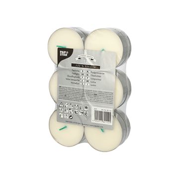 Maxi Lichte Ø 59 mm · 20 mm weiss aus 100 % Stearin