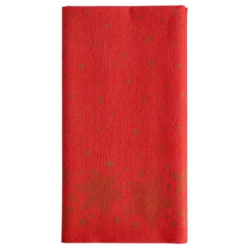 Tischdecke, stoffähnlich, Airlaid 120 cm x 180 cm rot "Christmas Shine"