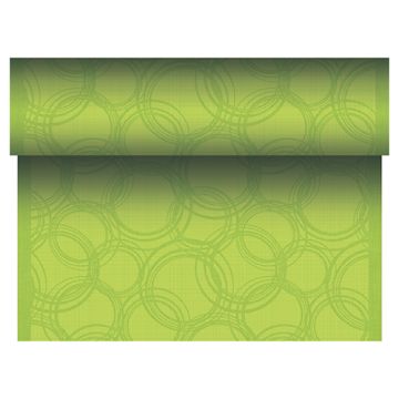 Tischläufer, stoffähnlich, PV-Tissue Mix "ROYAL Collection" 24 m x 40 cm limonengrün "Bubbles"