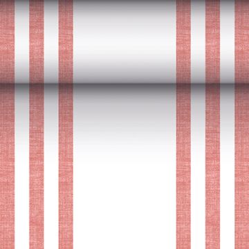 Tischläufer, stoffähnlich, PV-Tissue Mix "ROYAL Collection" 24 m x 40 cm bordeaux "Lines"