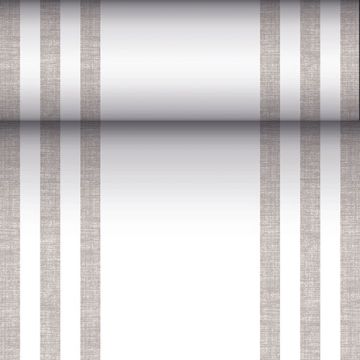 Tischläufer, stoffähnlich, PV-Tissue Mix "ROYAL Collection" 24 m x 40 cm grau "Lines"