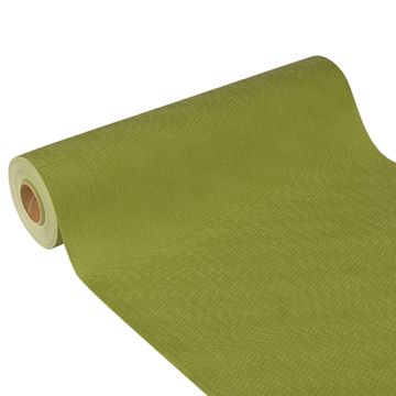 Tischläufer, stoffähnlich, Vlies "soft selection plus" 24 m x 40 cm olivgrün