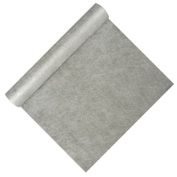 Tischläufer, stoffähnlich, Vlies "soft selection" 4,8 m x 40 cm silber