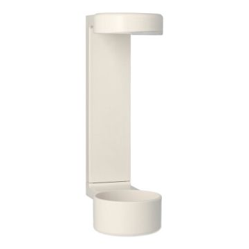 Wandhalter 19 cm x 6 cm x 9,5 cm weiss für Drückspender zum Kleben oder Schrauben