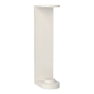 Wandhalter 17,5 cm x 4,2 cm x 6,5 cm weiss für Pumpspender zum Kleben