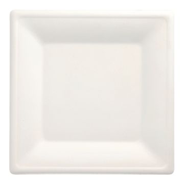 Teller, Zuckerrohr "pure" eckig 26 cm x 26 cm weiss