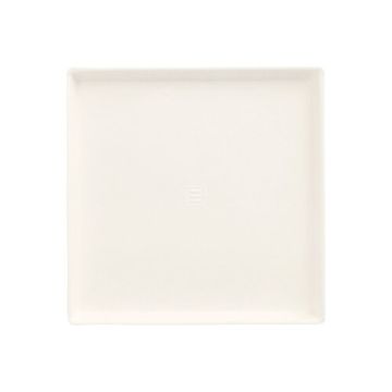 Teller Zuckerrohr "pure" eckig 12,5 cm x 12,5 cm x 1 cm weiss "Cella"
