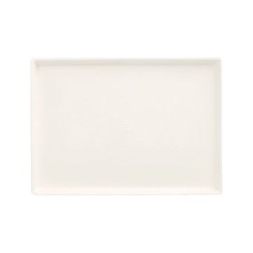 Teller Zuckerrohr "pure" eckig 17,5 cm x 12,5 cm x 1 cm weiss "Cella"